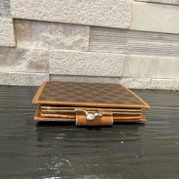 Authentic Celine Macadam Brown & Tan Leather Vintage Wallet - Picture 5 of 7